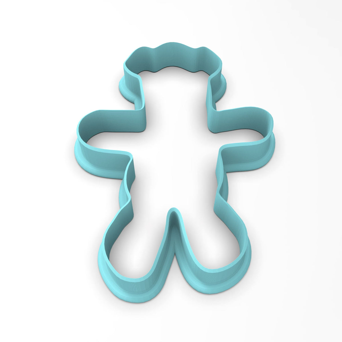 CBD Gingerbread Man Cookie Cutter Outline #1 Xmas / Winter / NYE Cookie Cutter Lady 