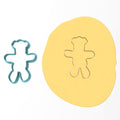CBD Gingerbread Man Cookie Cutter Outline #1 Xmas / Winter / NYE Cookie Cutter Lady 5 Inch Jumbo Cookie 