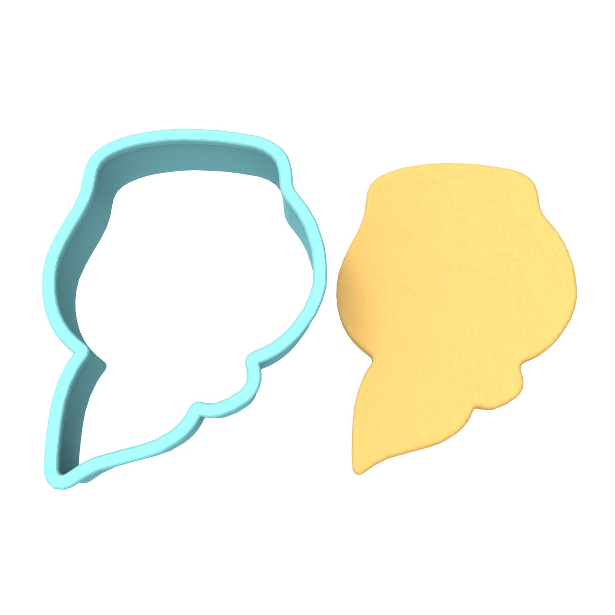 CBD Rose Cookie Cutter Outline #1 Miscellaneous Cookie Cutter Lady 