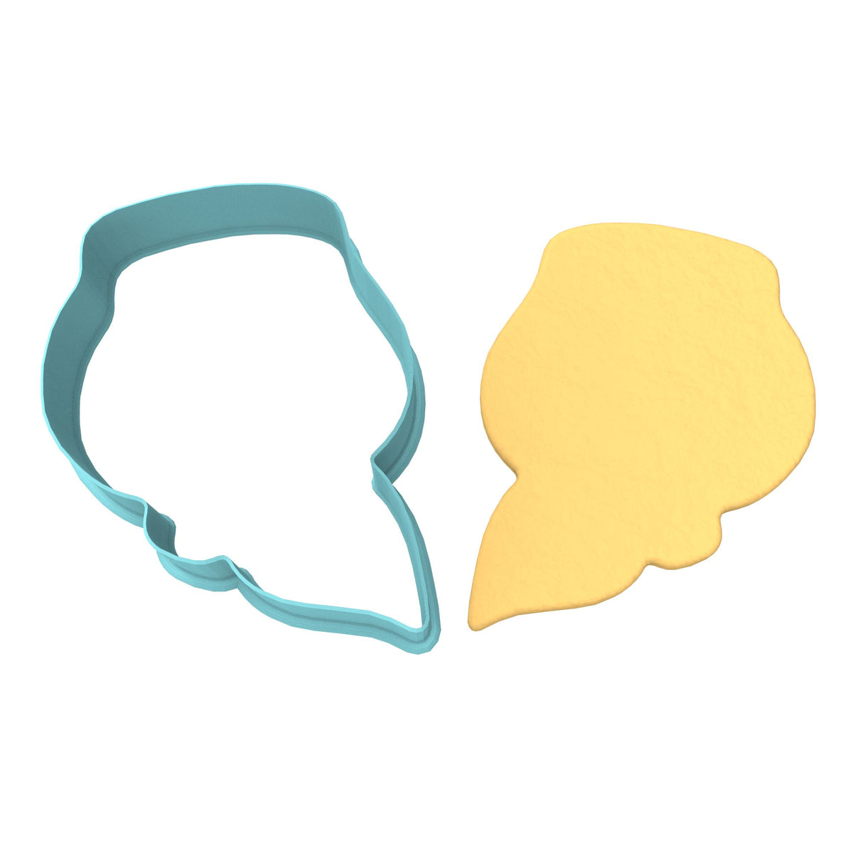 CBD Rose Cookie Cutter Outline #1 Miscellaneous Cookie Cutter Lady 