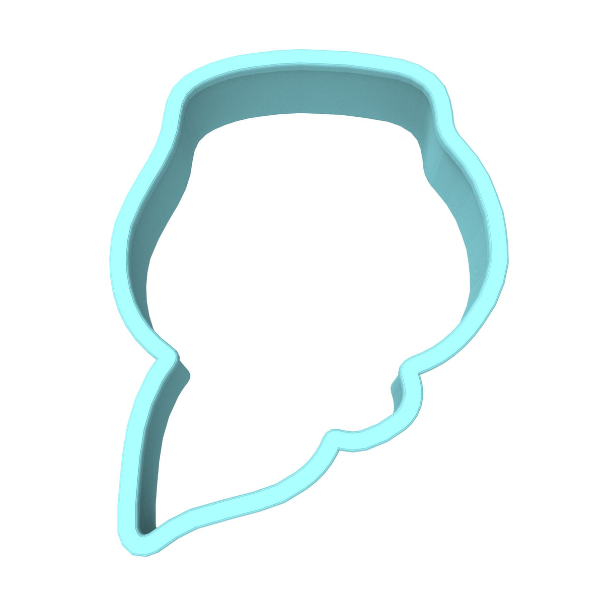 CBD Rose Cookie Cutter Outline #1 Miscellaneous Cookie Cutter Lady 