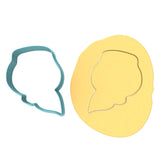 CBD Rose Cookie Cutter Outline #1 Miscellaneous Cookie Cutter Lady 5.35 Inch Standard Size 