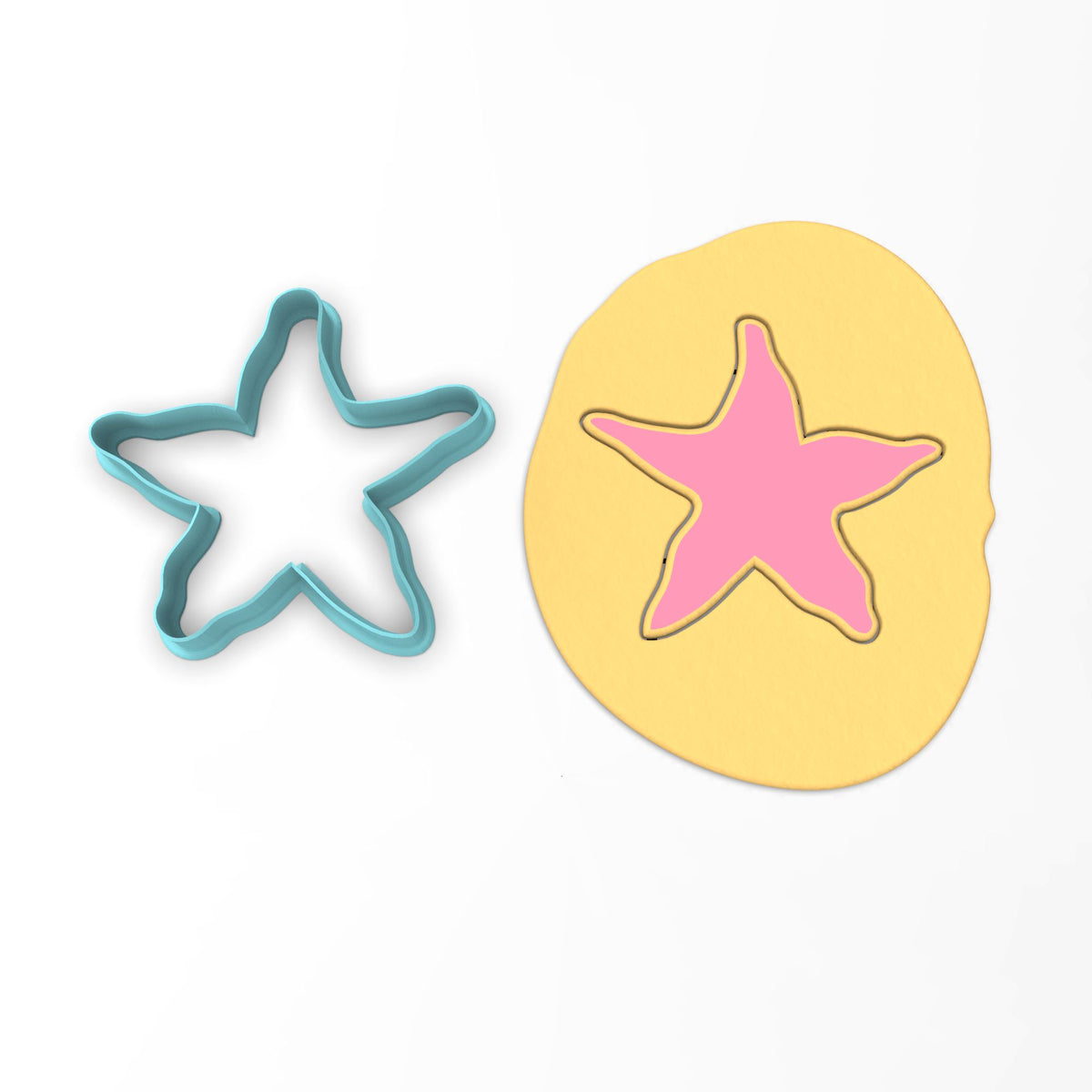 CBD Starfish Cookie Cutter Outline #1 Beach / Summer Cookie Cutter Lady 