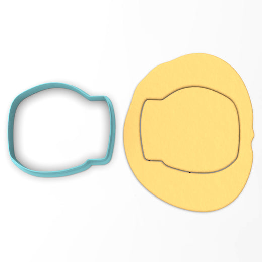 CBD Toilet Paper Roll Cookie Cutter Outline #1 Xmas / Winter / NYE Cookie Cutter Lady 5 Inch Jumbo Cookie 