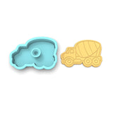 Cement Truck Cookie Cutter | Stamp | Stencil #1