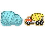 Cement Truck Cookie Cutter | Stamp | Stencil #1