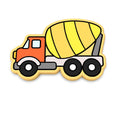 Cement Truck Cookie Cutter | Stamp | Stencil #1