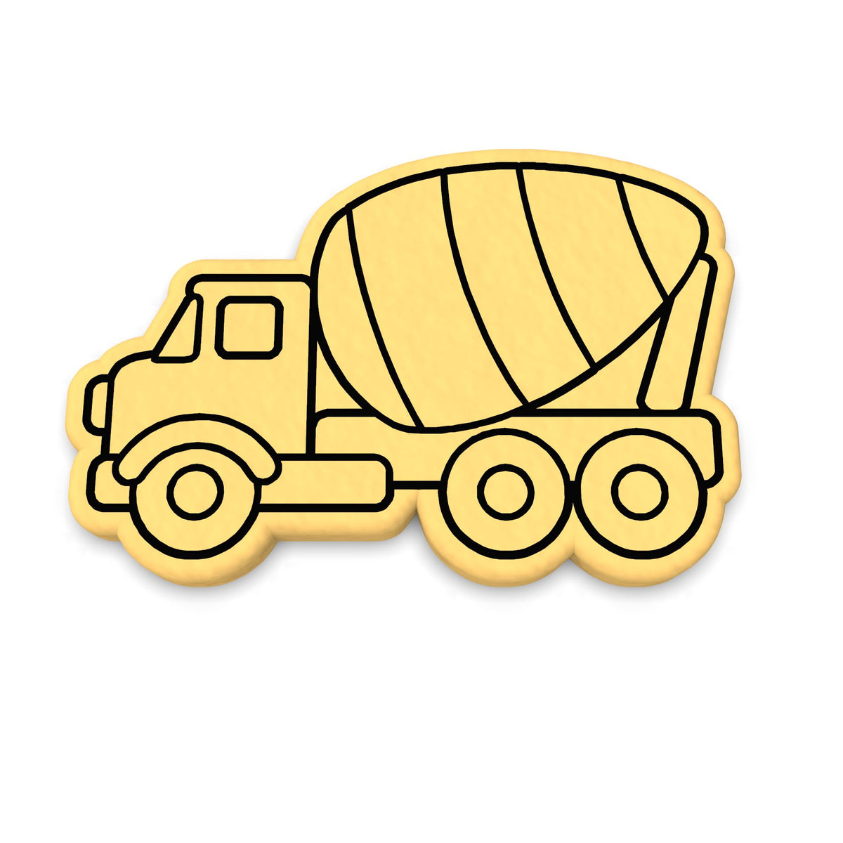 Cement Truck Cookie Cutter | Stamp | Stencil #1
