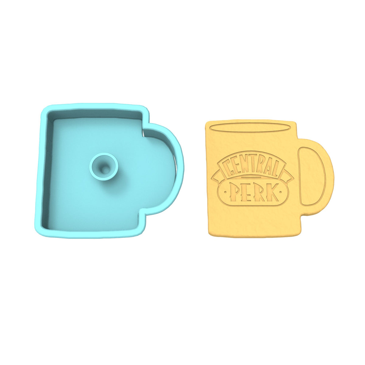 Central Perk Mug Cookie Cutter | Stamp | Stencil