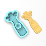 Champagne Bottle Popping Cookie Cutter | Stamp | Stencil