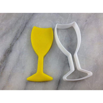 Champagne Glass Cookie Cutter Outline #1 Xmas / Winter / NYE Cookie Cutter Lady 