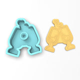 Champagne Glasses Cookie Cutter | Stamp | Stencil