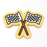 Checkered Flag Cookie Cutter | Stamp | Stencil #1