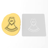 Cheer Uniform Cookie Cutter | Stamp | Stencil #1 Sports Cookie Cutter Lady 2 Inch Small Cupcake Stamp Only Yes