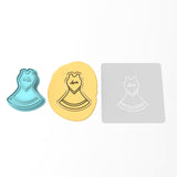 Cheer Uniform Cookie Cutter | Stamp | Stencil #1 Sports Cookie Cutter Lady 2 Inch Small Cupcake Cutter + Stamp Yes