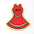 Cheer Uniform Cookie Cutter | Stamp | Stencil #1 Sports Cookie Cutter Lady 