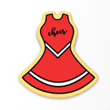 Cheer Uniform Cookie Cutter | Stamp | Stencil #1 Sports Cookie Cutter Lady 