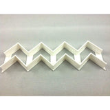 Chevron Fondant Cookie Cutters - 3 Different Sizes - Fondant & Plaques
