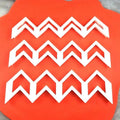 Chevron Fondant Cookie Cutters - 3 Different Sizes - Fondant & Plaques