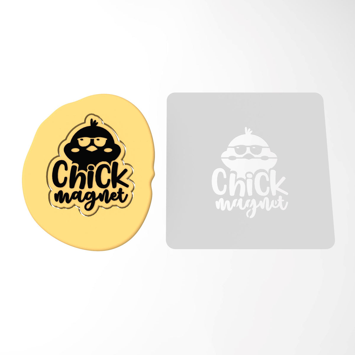 Chick Magnet Cookie Cutter | Stamp | Stencil #1