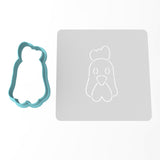 Chicken Rooster Face Cookie Cutter | Stamp | Stencil #1