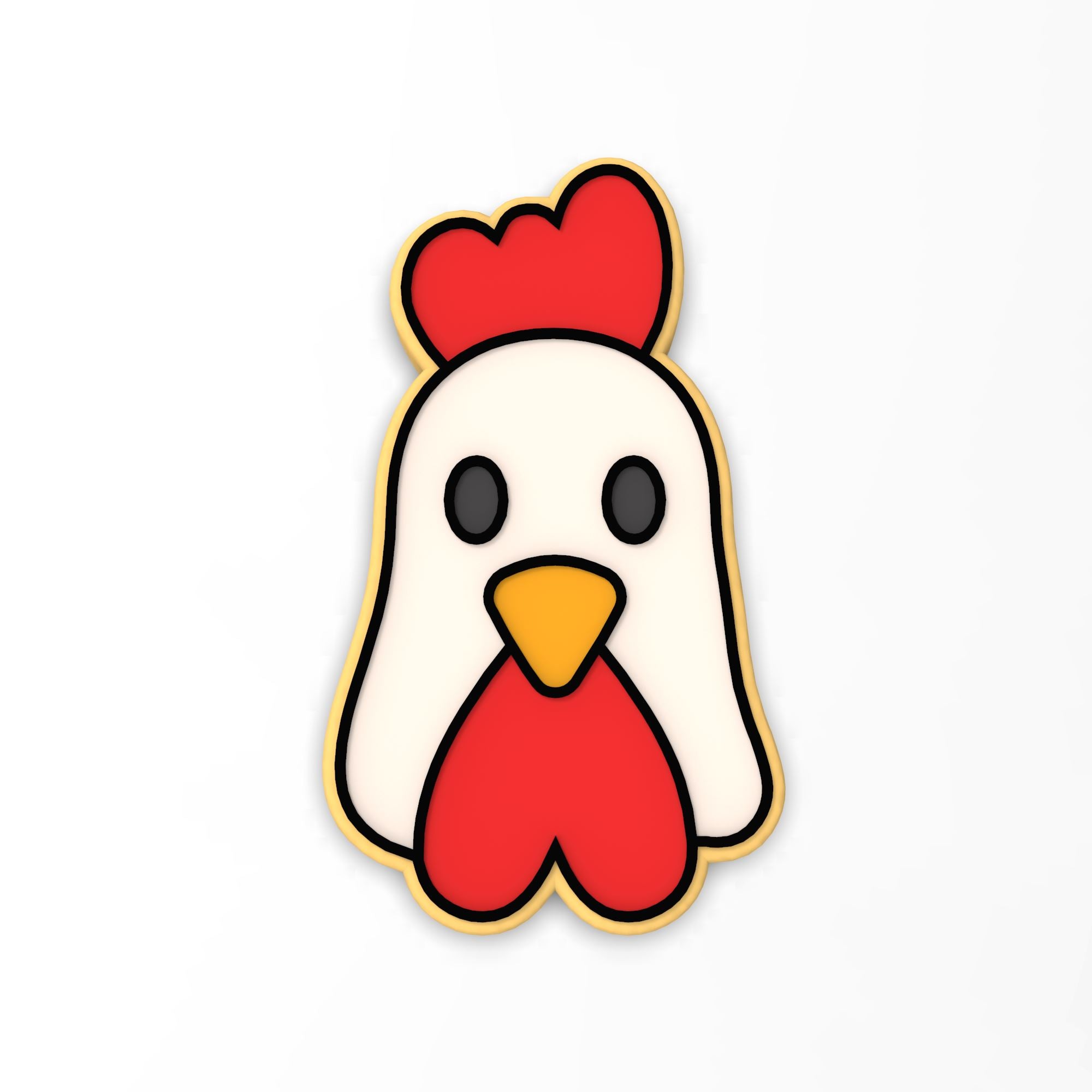 Chicken Face Stencil