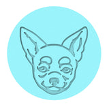 Chihuahua Cookie Cutter | Stamp | Stencil #1 Animals & Dinosaurs Cookie Cutter Lady MINI - 2 Inches (5cm) Debosser ONLY 