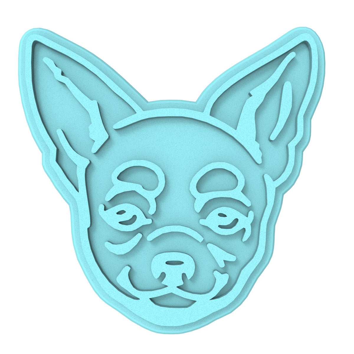 Chihuahua Cookie Cutter | Stamp | Stencil #1 Animals & Dinosaurs Cookie Cutter Lady MINI - 2 Inches (5cm) Stamp ONLY 