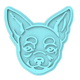 Chihuahua Cookie Cutter | Stamp | Stencil #1 Animals & Dinosaurs Cookie Cutter Lady MINI - 2 Inches (5cm) Stamp ONLY 