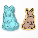 Chocolate Bunny Cookie Cutter | Stamp | Stencil #1