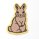 Chocolate Bunny Cookie Cutter | Stamp | Stencil #1