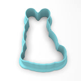 Chocolate Bunny Cookie Cutter | Stamp | Stencil #1