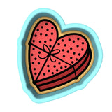 Chocolate Heart Box Cookie Cutter | Stamp | Stencil #1 Wedding / Baby / V Day Cookie Cutter Lady 