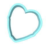 Chocolate Heart Box Cookie Cutter | Stamp | Stencil #1 Wedding / Baby / V Day Cookie Cutter Lady MINI - 2 Inches (5cm) Cookie Cutter ONLY (Outline) 