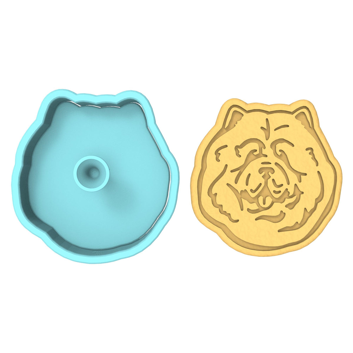 Chow Chow Cookie Cutter | Stamp | Stencil #1 Animals & Dinosaurs Cookie Cutter Lady 