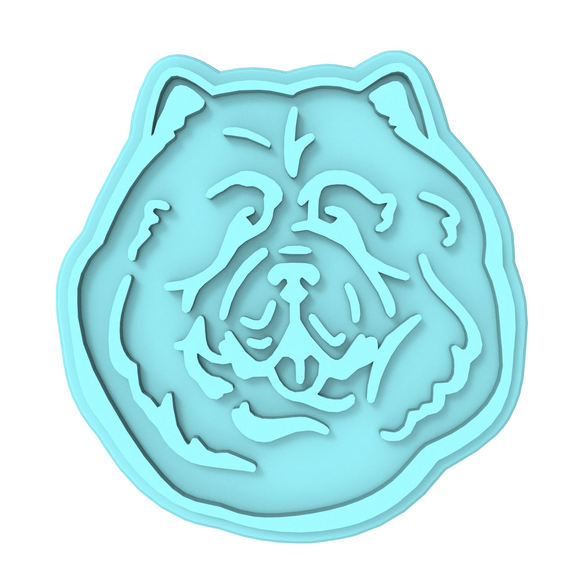 Chow Chow Cookie Cutter | Stamp | Stencil #1 Animals & Dinosaurs Cookie Cutter Lady MINI - 2 Inches (5cm) Stamp ONLY 