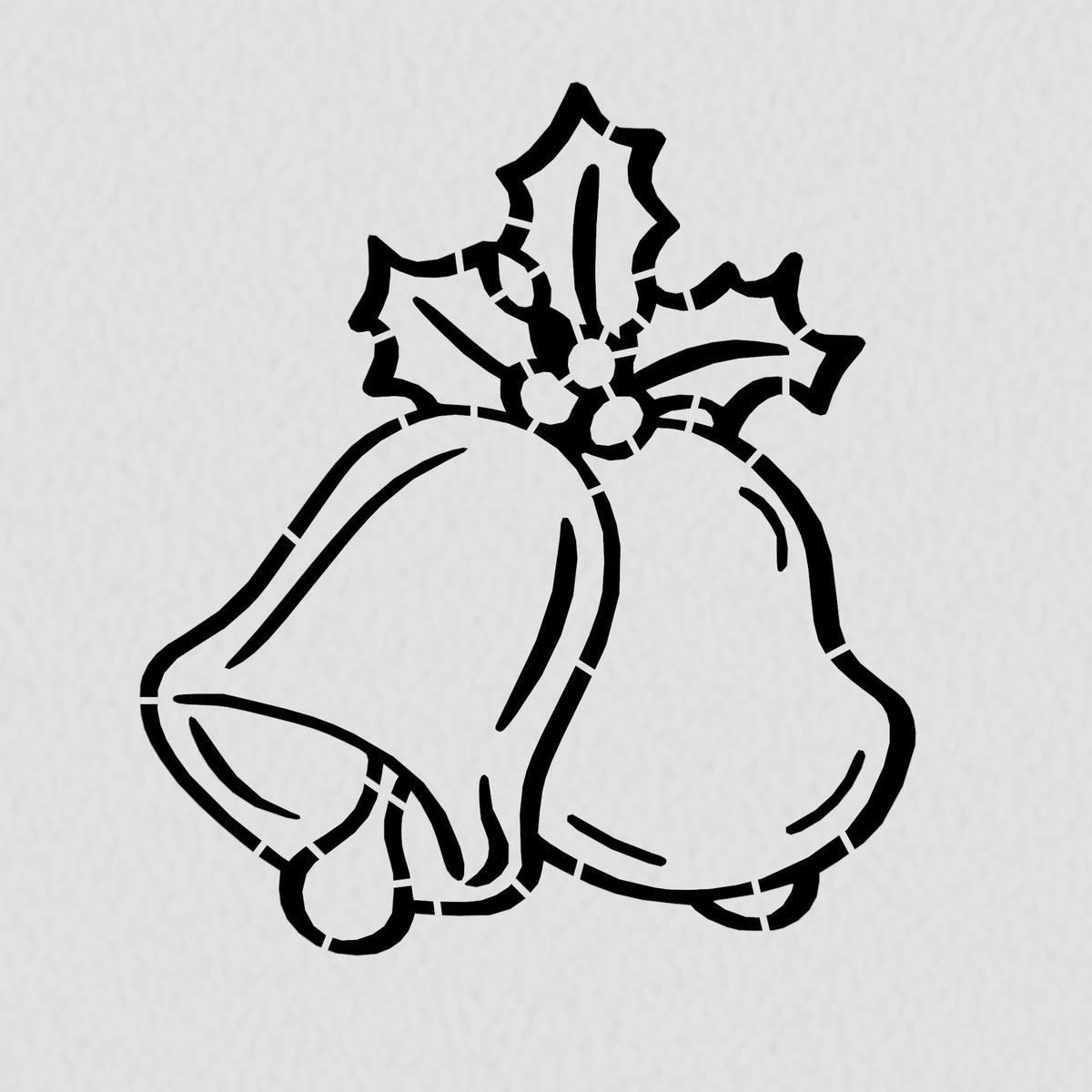 Christmas Bells Cookie Cutter | Stamp | Stencil #2