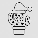 Christmas Cactus Cookie Cutter | Stamp | Stencil #1