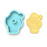Christmas Cactus Cookie Cutter | Stamp | Stencil #1