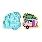 Christmas Camper Cookie Cutter | Stamp | Stencil #1