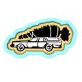 Christmas Car Cookie Cutter | Stamp | Stencil #1