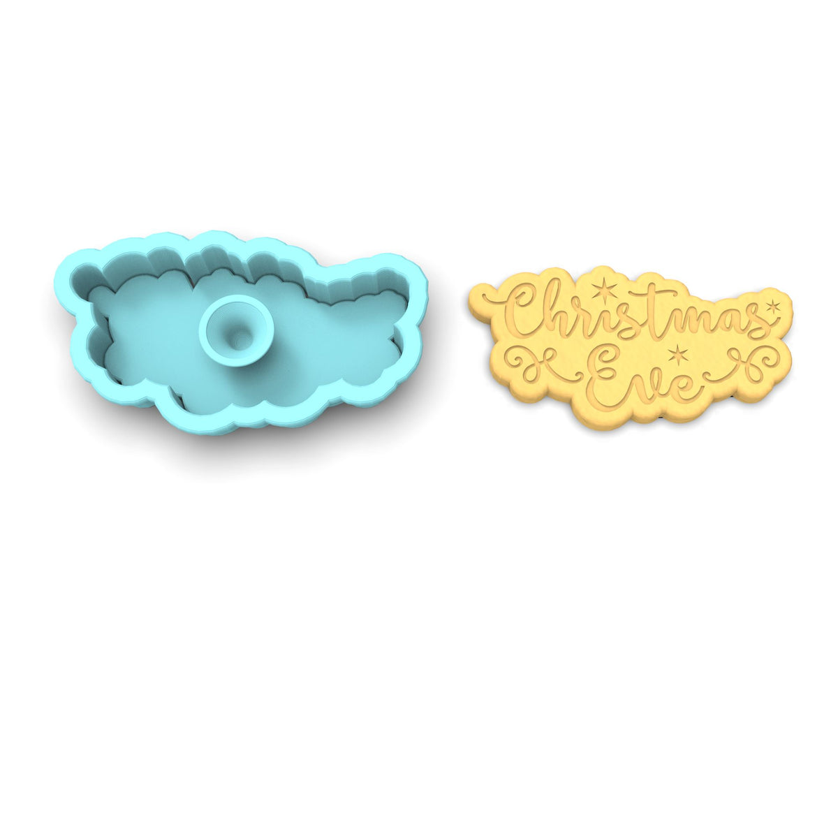 Christmas Eve Cookie Cutter | Stamp | Stencil #1