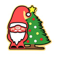 Christmas Gnome Cookie Cutter | Stamp | Stencil #1