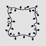Christmas Light Plaque Cookie Cutter | Stamp | Stencil #2