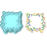 Christmas Light Plaque Cookie Cutter | Stamp | Stencil #2