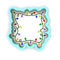Christmas Light Plaque Cookie Cutter | Stamp | Stencil #2