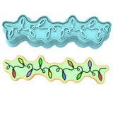 Christmas Lights Wide Cookie Cutter | Stamp | Stencil #3