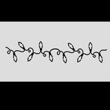 Christmas Lights Wide Cookie Cutter | Stamp | Stencil #3