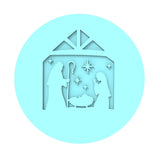 Christmas Nativity Cookie Cutter | Stamp | Stencil #2