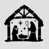 Christmas Nativity Cookie Cutter | Stamp | Stencil #2